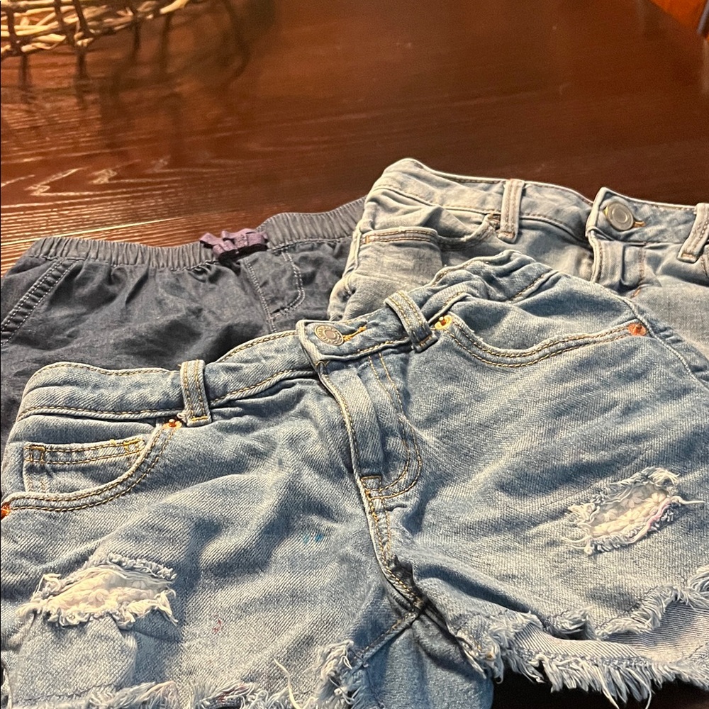 3 Stylish Denim and Navy Kids Shorts